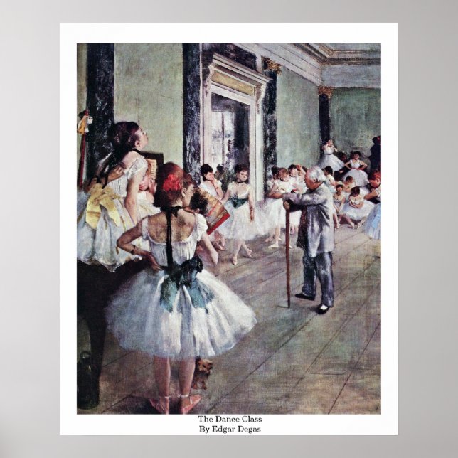Póster La Clase De Baile De Edgar Degas (Frente)