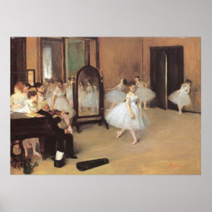 Póster La clase de baile de Edgar Degas, Ballet Vintage