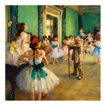 La clase de baile por Edgar Degas