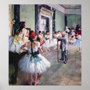 Póster La clase de danza de Edgar Degas