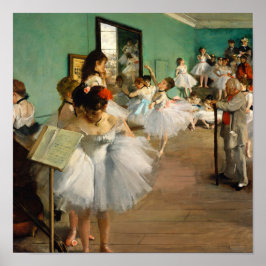 Póster La clase de danza de Edgar Degas