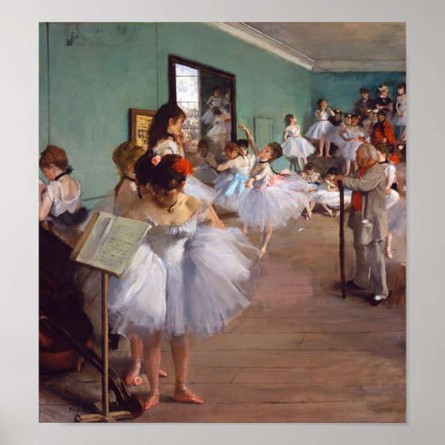 Póster La clase de danza, Edgar Degas (Frente)