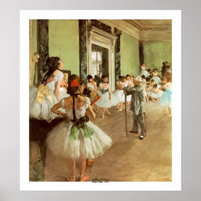 Póster La Classe de Danse por Edgar Degas (Frente)