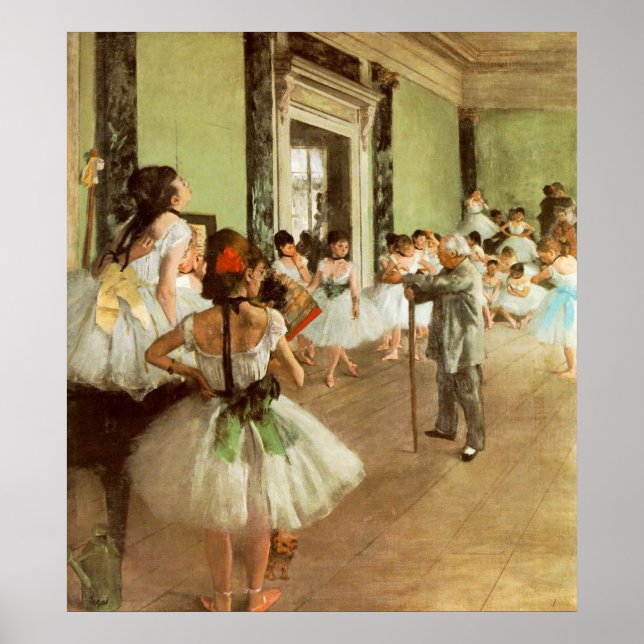 Póster La Classe de Danse por Edgar Degas (Frente)