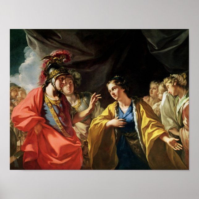 Póster La clemencia de Alejandro Magno (Frente)