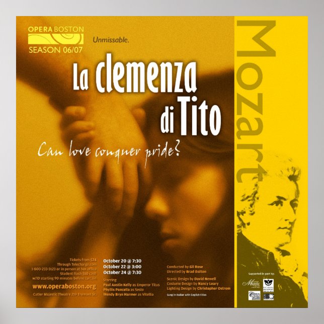 Póster La clemenza di Tito2 (Frente)