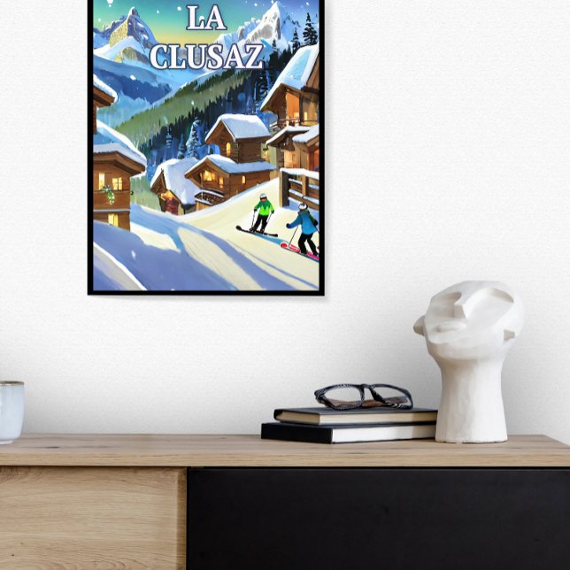 Póster La Clusaz : Éclat Enneigé, Charme Authentique  (Subido por el creador)