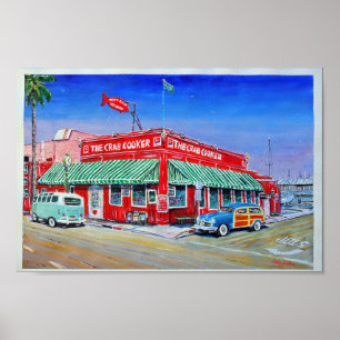 Póster La cocina cangrejo Newport Beach