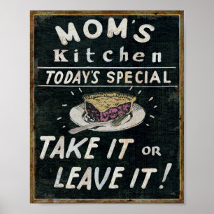 Póster La cocina de la mamá
