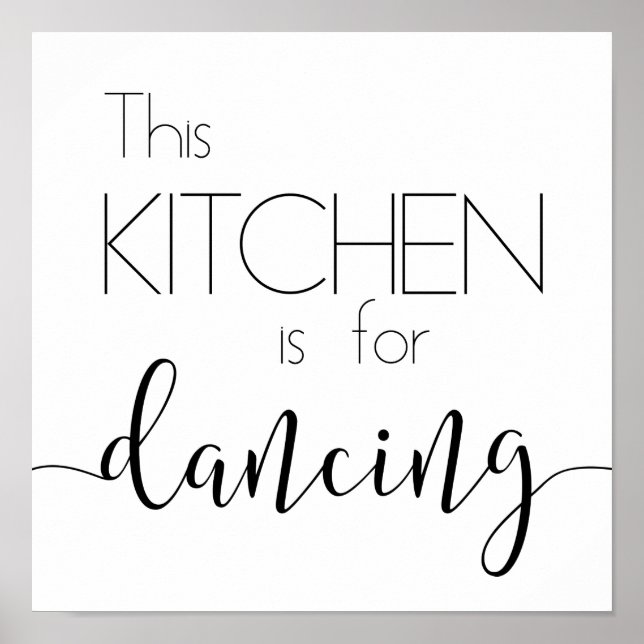 Póster La cocina es para Poster bailarín (Frente)