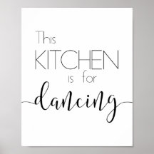 La cocina es para Poster bailarín