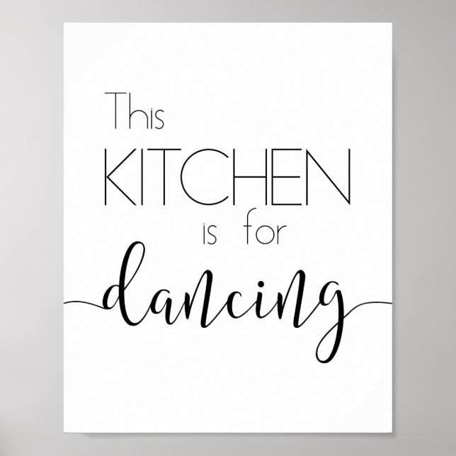 Póster La cocina es para Poster bailarín (Frente)