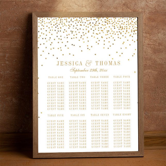 Póster La colección de Bodas Glam Gold Confetti (Subido por el creador)