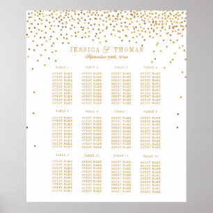 Póster La colección de Bodas Glam Gold Confetti