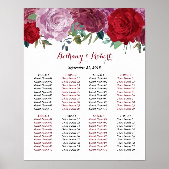 Póster La colección romántica de Bodas florales (Frente)