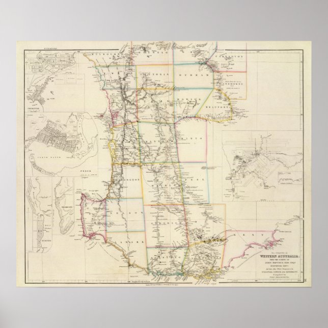 Póster La colonia de Australia Occidental (Frente)