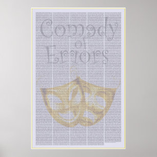Póster La comedia de errores de Shakespeare