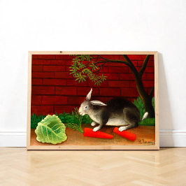 Póster La comida del conejo de Henri Rousseau