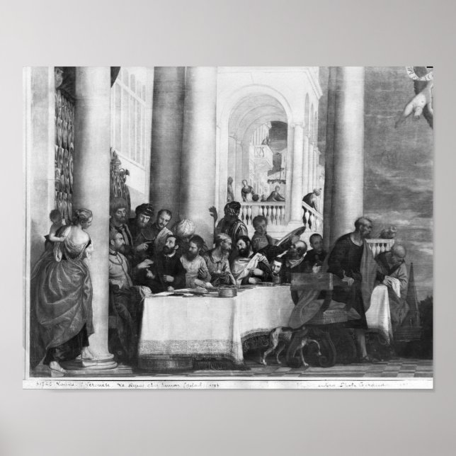 Póster La comida en la casa de Simón el Fariseo (Frente)
