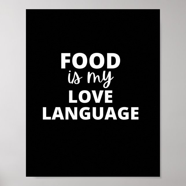 Póster La comida es mi lengua de amor (Frente)