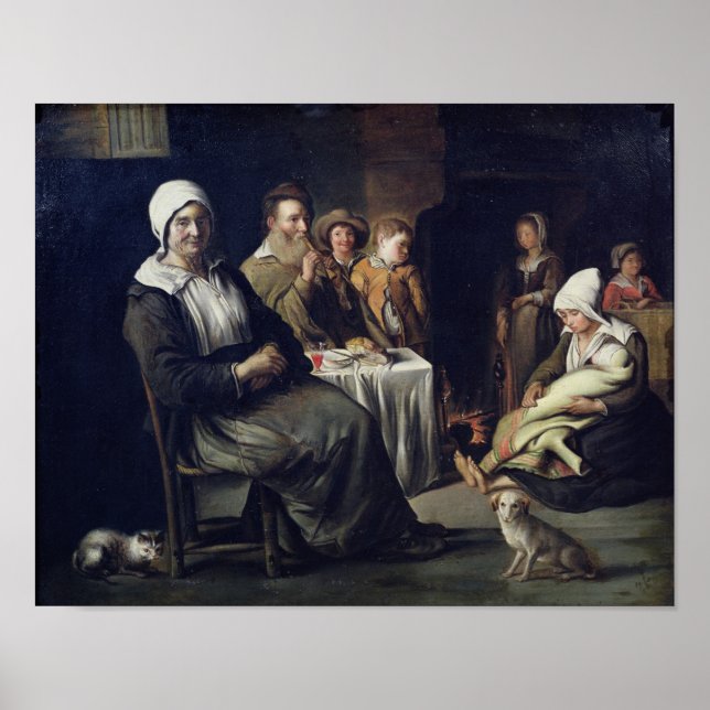 Póster La Comida Familiar (Frente)