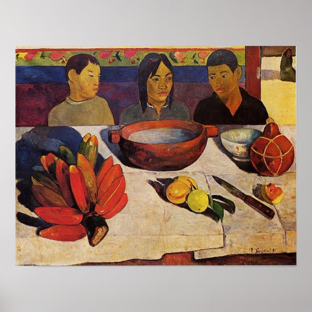 Póster 'La Comida' - Imagen de Paul Gauguin (Frente)