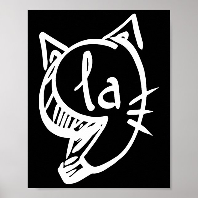 Póster La Comma Del Gato La Kamala Harris En Las Eleccion (Frente)