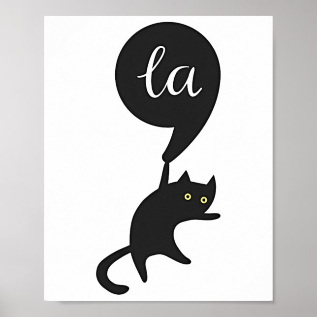 Póster La Comma Del Gato La Kamala Harris En Las Eleccion (Frente)