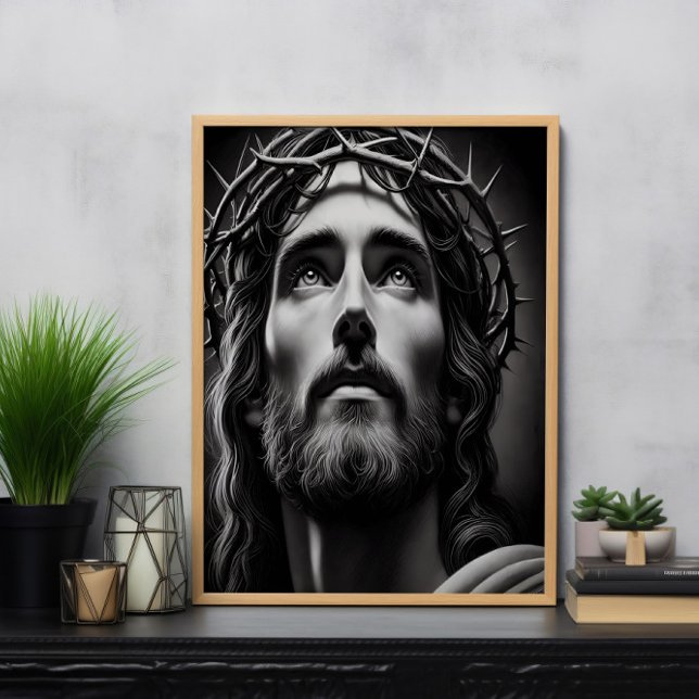 Póster La compasión de los salvadores en blanco y negro (Subido por el creador)