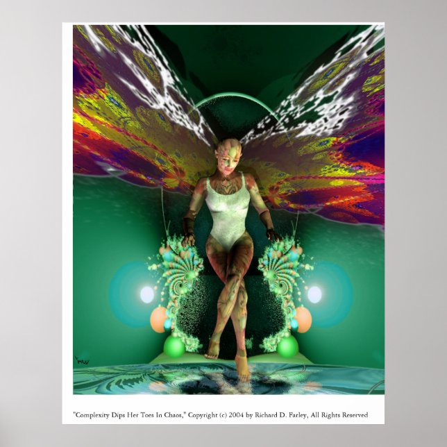 Póster La Complejidad Le Cae Los Pies En El Caos (Frente)