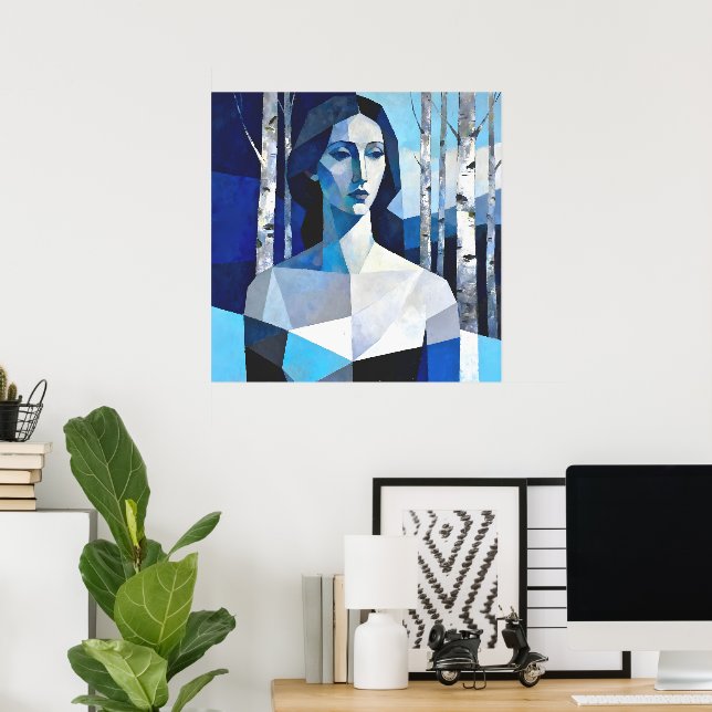 Póster La compostura de “Caelith” – Un retrato abstracto (Oficina en casa)