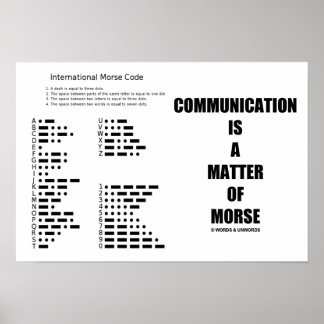 Póster La Comunicación Es Una Cuestión De Humor De Código