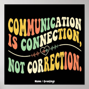 Póster La Comunicación Retro es Conexión No Corrección