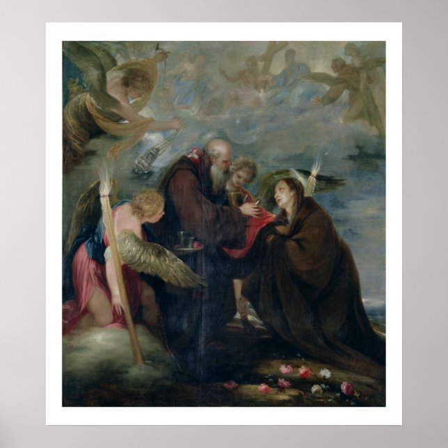 Póster La Comunidad de San Rosa de Viterbo (La Virgen) (Frente)
