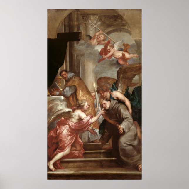 Póster La comunión de San Buenaventura (Frente)