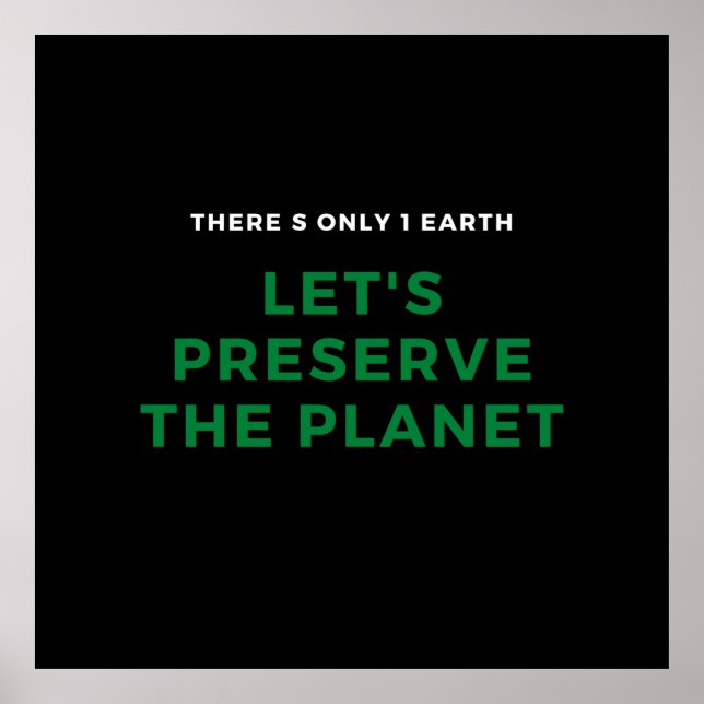 Póster La conciencia ambiental frena el cambio climático (Frente)