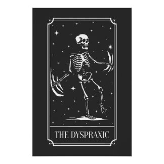 Póster La Conciencia de la Carta de Tarot Dispraxica