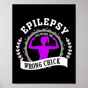 Póster La Conciencia De La Epilepsia Es Necesaria Para Lu