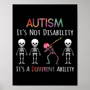 Póster La Conciencia Del Autismo Que Aprecia El Autismo D