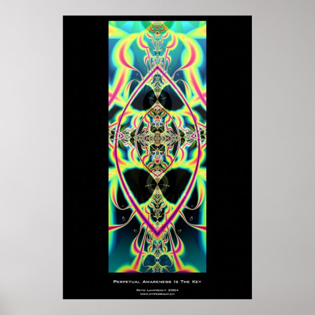 Póster La Conciencia Perpetua Es La Clave (Frente)