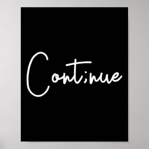 Póster La conciencia sobre el suicidio continúa con el su