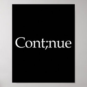 Póster La conciencia sobre el suicidio continúa con el su
