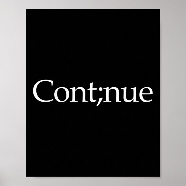 Póster La conciencia sobre el suicidio continúa con el su (Frente)