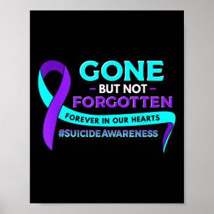 Póster La conciencia sobre el suicidio desapareció pero n