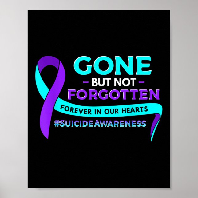 Póster La conciencia sobre el suicidio desapareció pero n (Frente)