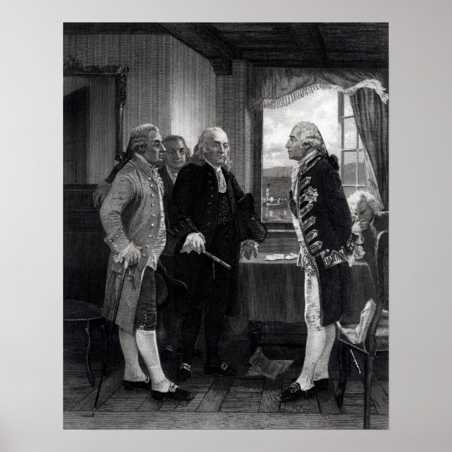 Póster La Conferencia de Paz sobre la Isla Staten (Frente)