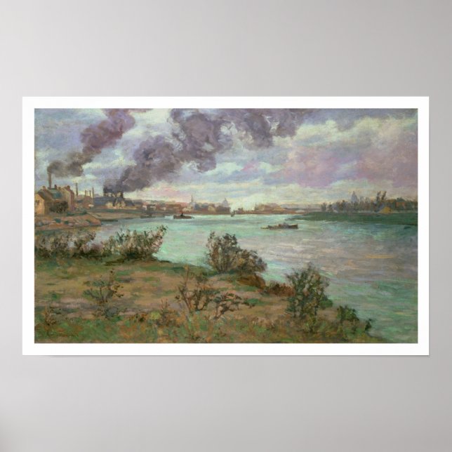 Póster La confluencia del Sena y el Marne en Ivry (Frente)