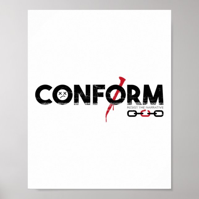 Póster La Conforma Resista A La Narrativa (Frente)
