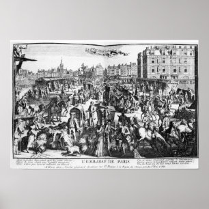 Póster La congestión en París