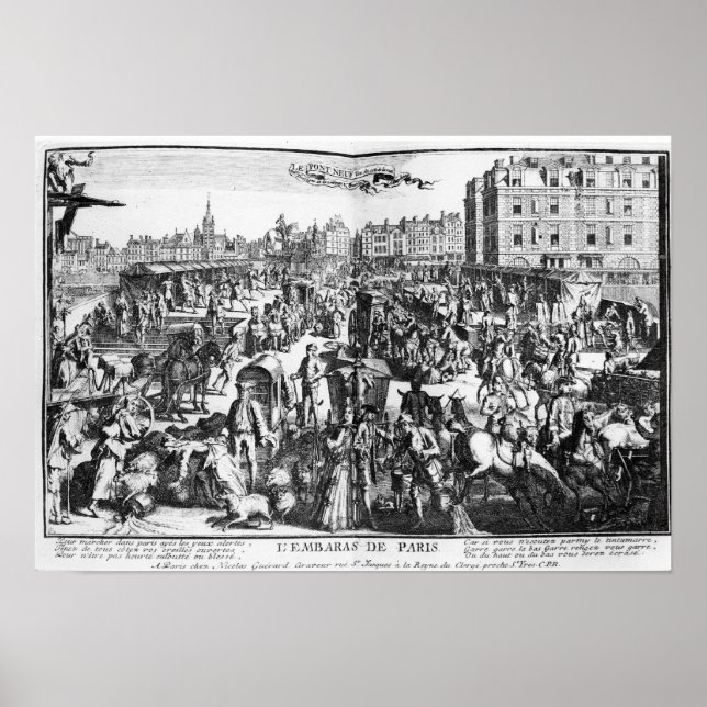 Póster La congestión en París (Frente)